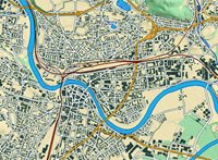City map of Villach