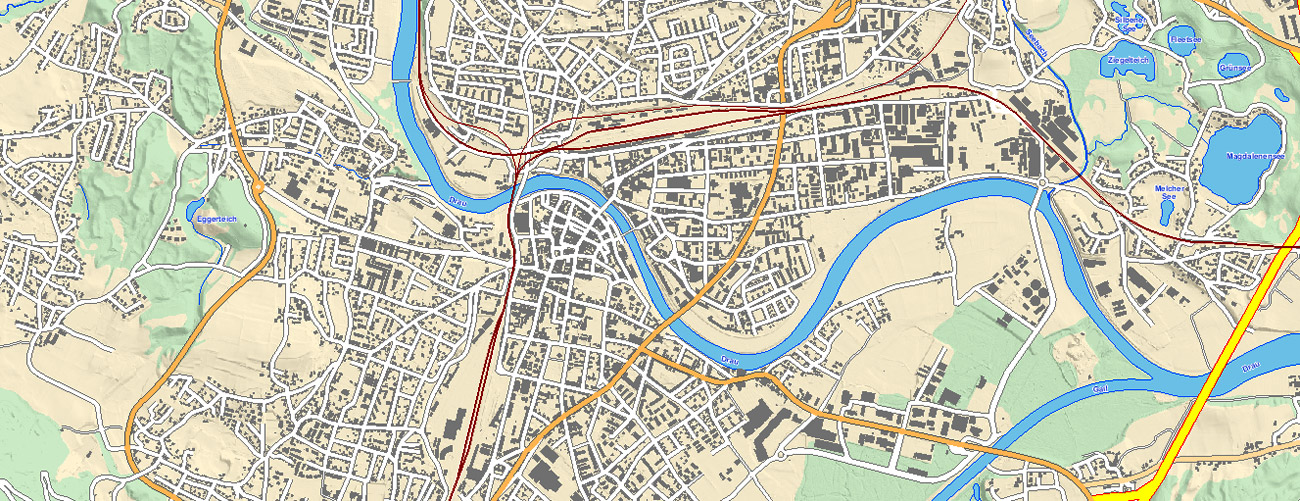 Stadtplan und Online-Karten