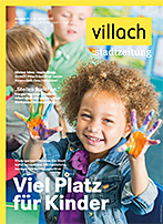 Cover Stadtzeitung Nr. 01/2022 mit Titelstory "Viel Platz für Kinder"