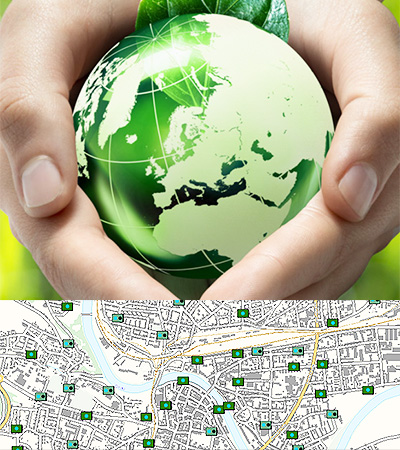 Umwelt und saubere Stadt