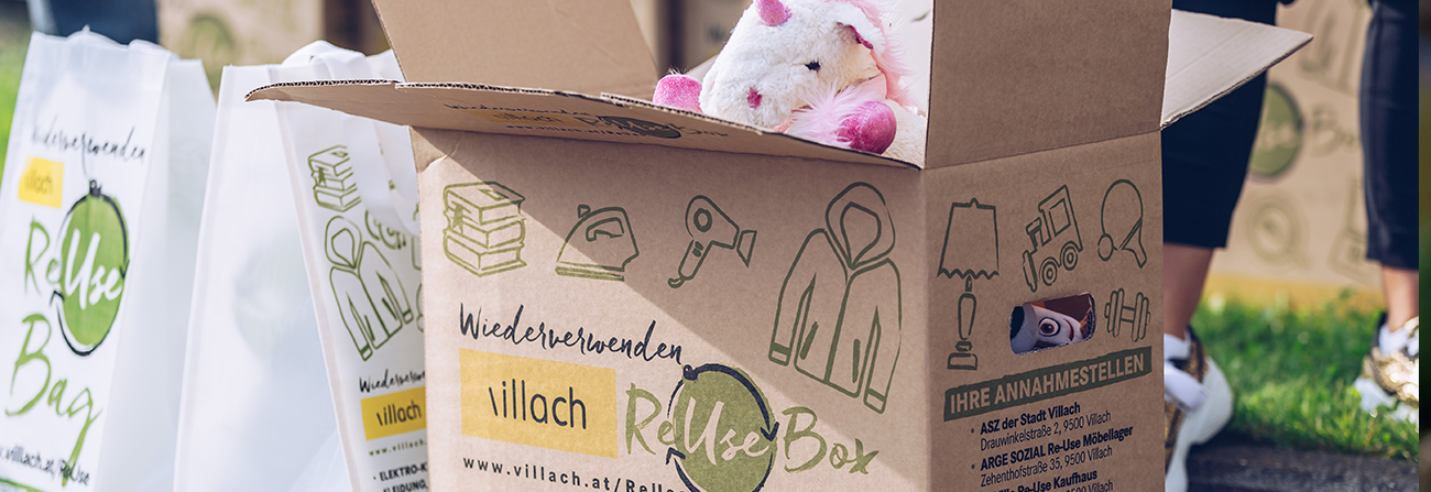 Villacher Re-Use-Box und Re-Use Bag