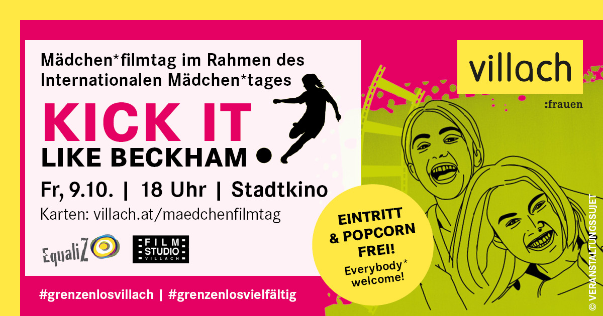 Mädchenfilmtag Villach: Kick it like Beckham im Stadtkino am 9.10.
