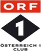 Österreich Club 1 Logo in Schwarz, weiß und rot