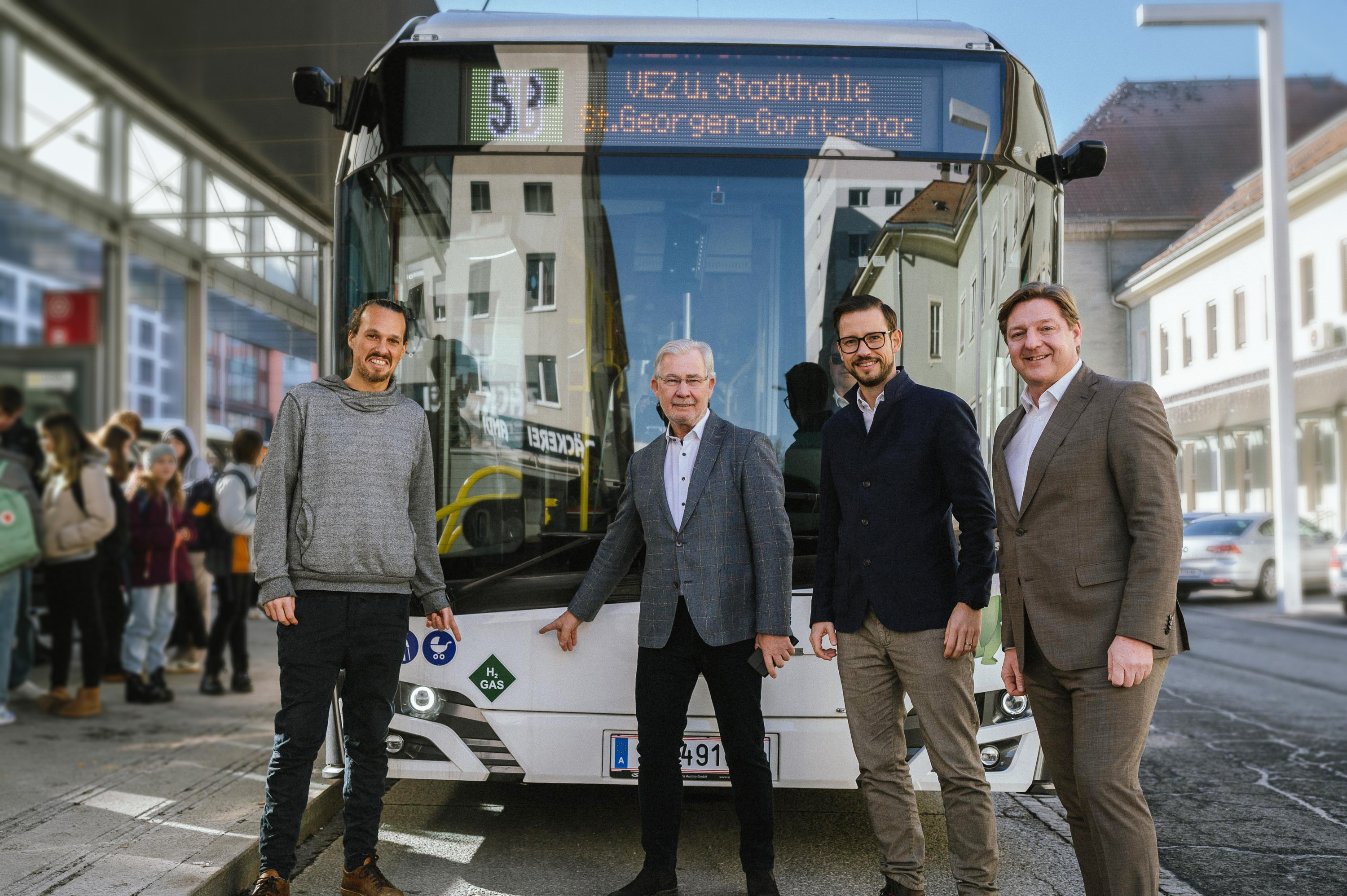 The first hydrogen bus for Villach's BUS:SI lines