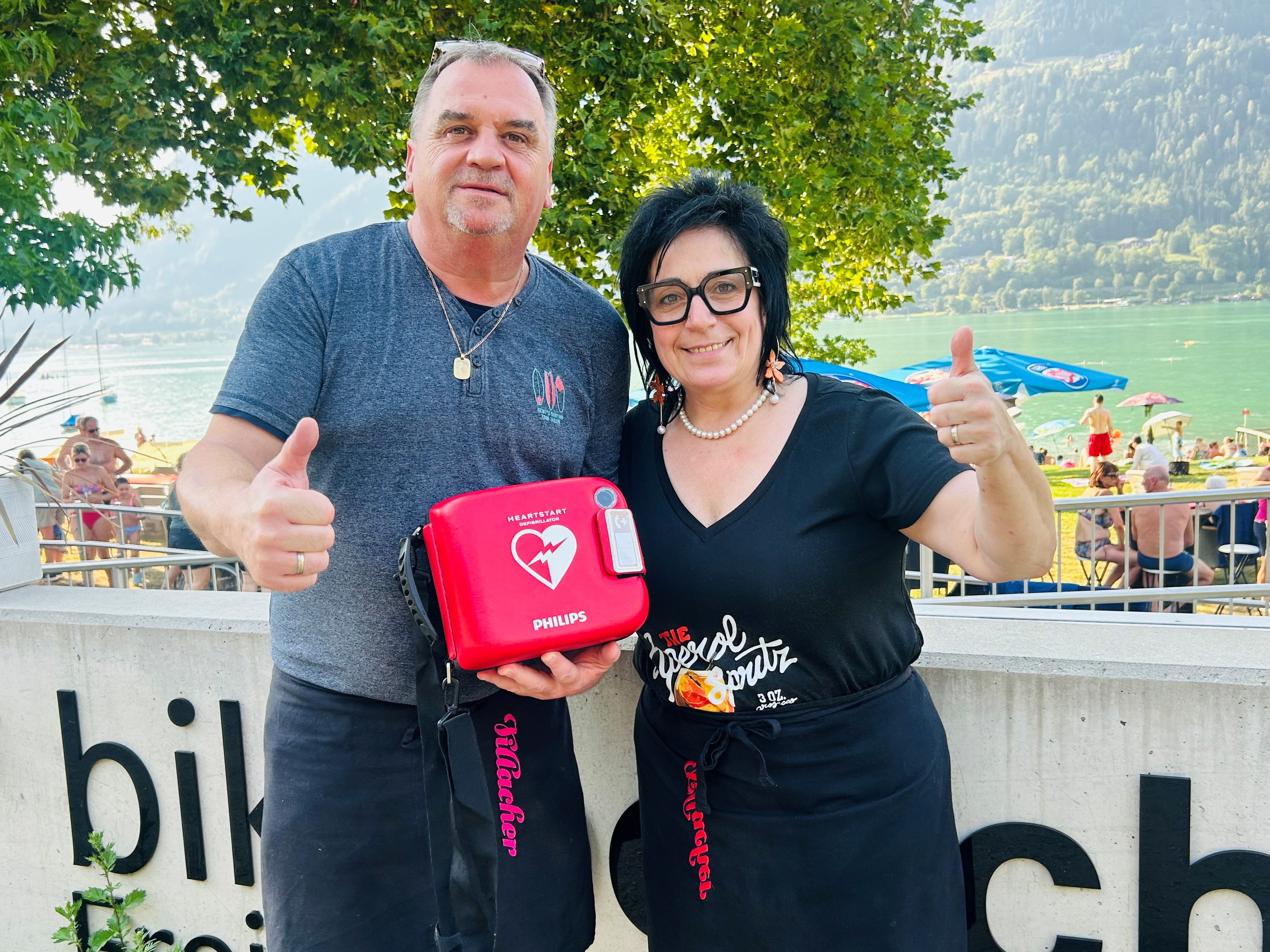 Defibrillator: Lebensrettung am Ossiacher See