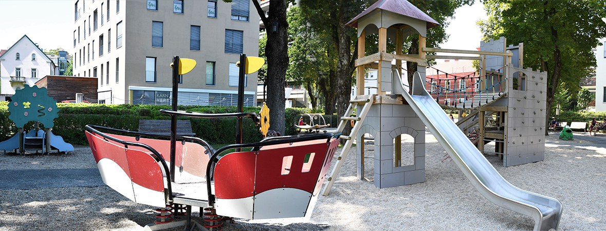 Kinderspielplatz Stadtpark der Stadt Villach