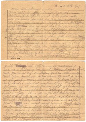 Abschiedsbrief von Maria Peskoller an ihre Familie