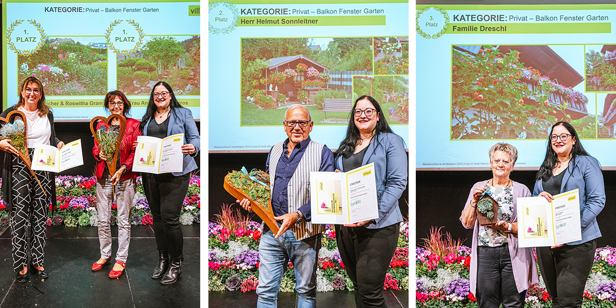 Gewinnerinnen und Gewinner - Privat Balkon Fenster Garten