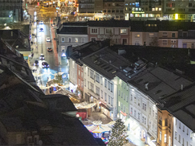 Adventblick vom höchsten Kirchturm Kärntens