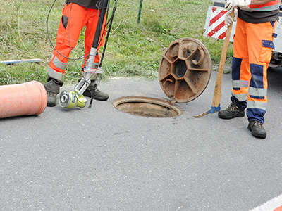 Arbeiten auf oder neben der Straße 