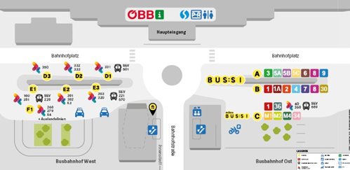 Der Villacher Busbahnhof im Überblick - ab 14. Dezember 2025