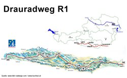 Auf der Abbildung der Drauradweg R1.