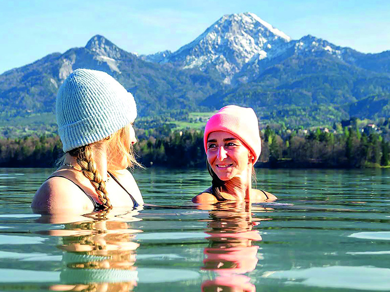 Kaltbaden in Villach