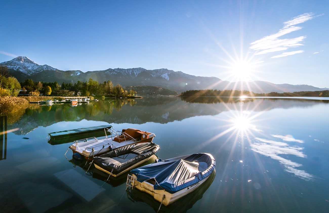 kleine Boote im See