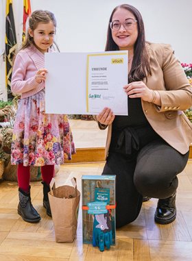 Nachwuchsgärtnerin Valentina aus Landskron