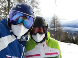 Skifahren mit Maske möglich