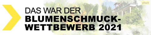 Banner - Blumenschmuckwettbewerb 2021