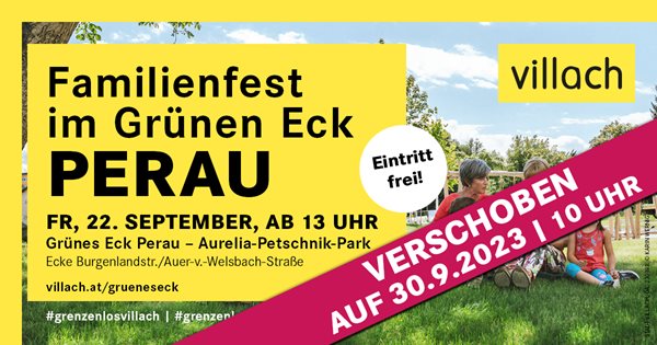 Grünes Eck - Familienfest verschoben
