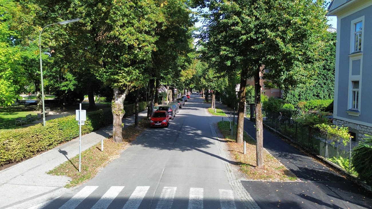 Die Grüne Zone wird in Straßen angrenzend zur Kurzparkzone umgesetzt.