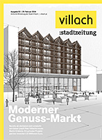 Cover Stadtzeitung Nr. 02/2024 mit Titelstory Moderner Genuss-Markt"