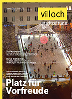 Cover Stadtzeitung Nr. 10/2025 mit Titelstory Villacher Advent