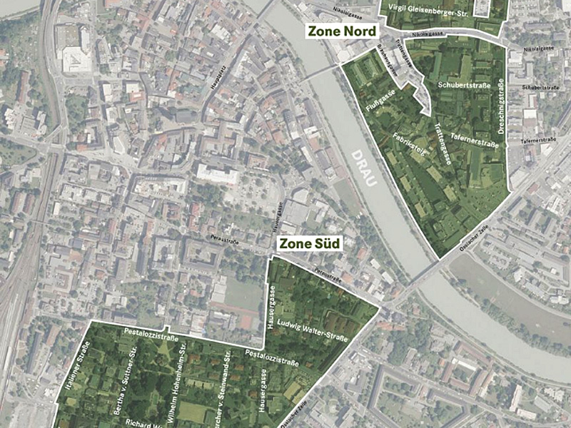  Grüne Zone ab 1. Oktober in Villach