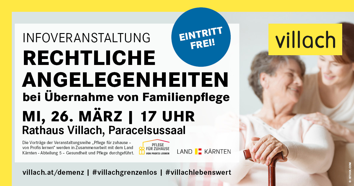 Vortragsabend in Villach zum Thema Demenz