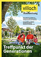 Cover Stadtzeitung Nr. 08/2023 mit Titelstory "Treffpunkt der Generationen"