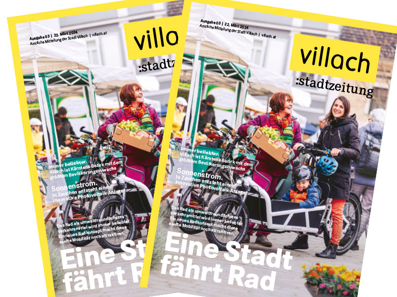 Cover der aktuellen Villacher Stadtzeitung