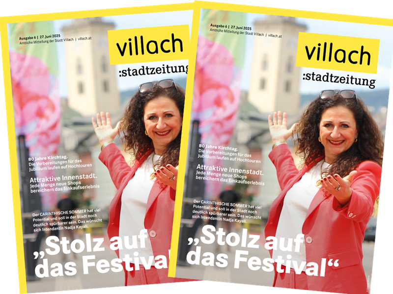 Cover der aktuellen Villacher Stadtzeitung