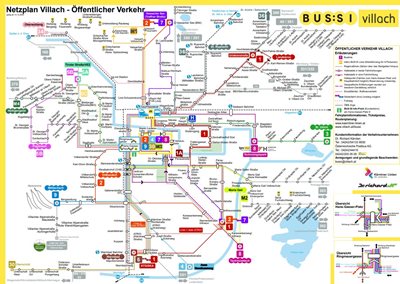 Netzplan Öffentlicher Verkehr Villach