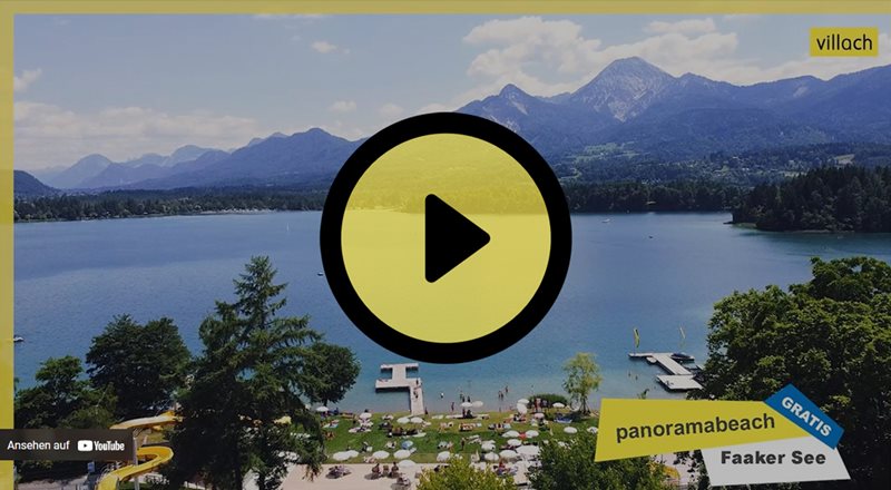 Ansehen auf YouTube panoramabeach villach GRATIS Faaker Se