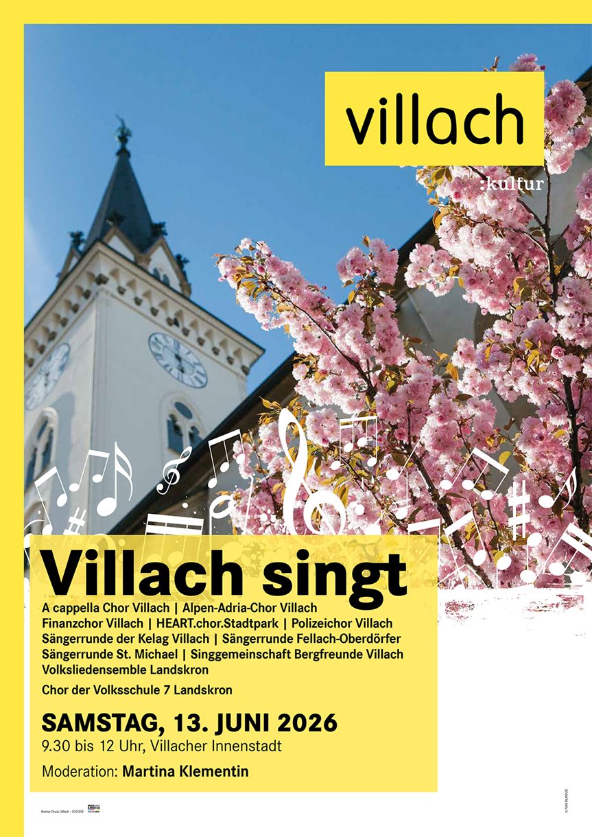 Plakat Villach singt