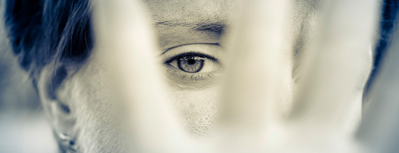 Frau die Stopp Zeigt 