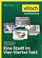 Cover Stadtzeitung Nr. 03/2023 mit Titelstory "Eine Stadt im Vier-Viertel-Takt"